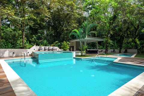 Community pool in the gated development. 
