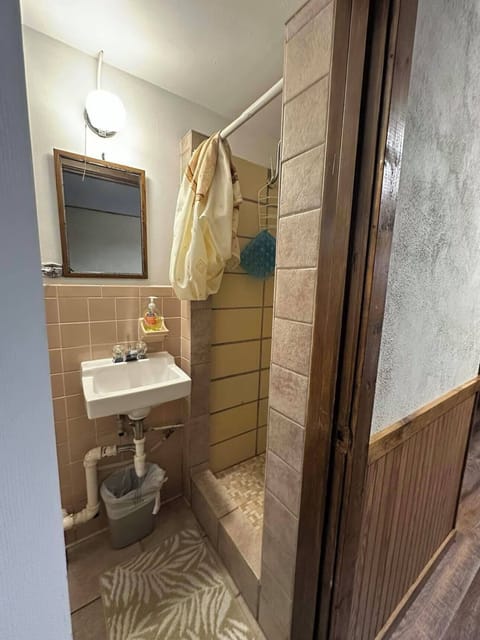 bathroom and shower