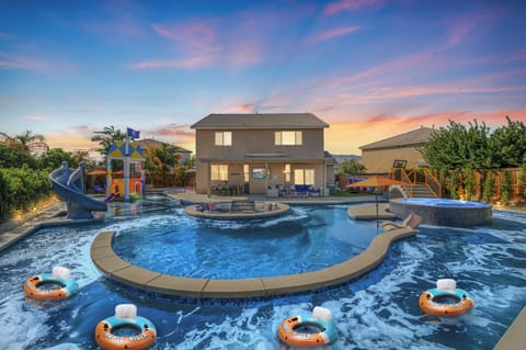 Featuring private Lazy River, Water Slides, Pirate themed Splash Pad