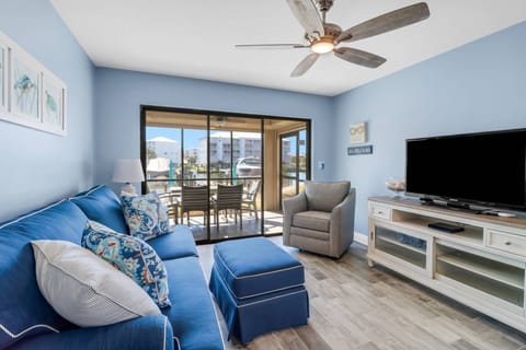 Completely remodeled and newly furnished, the condo is decorated in a fresh coastal style - you'll be glad to call it home during your stay!