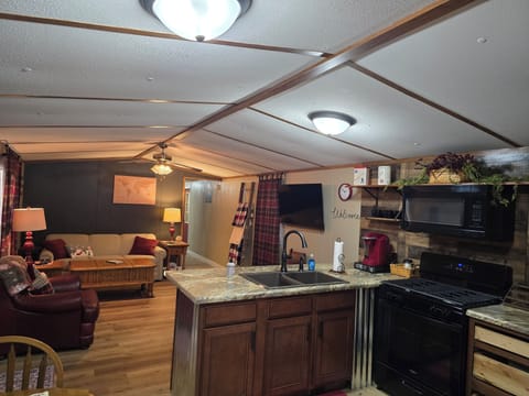 You can easily view the wall mounted, Roku ready tv wherever you are seated