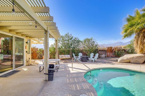 Private Backyard Area | Outdoor Pool (Heated w/ Fee) | Grill | Fire Pit