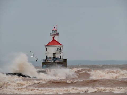 Light House at WI point, just 6 miles from the house!  