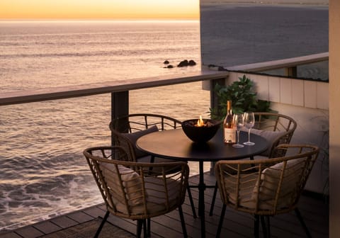 Enjoy stunning sunset hues and breathtaking sea view.