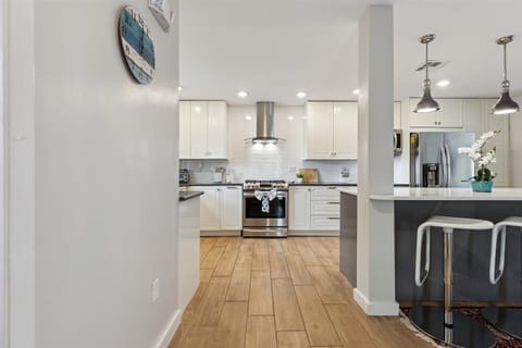 Spacious kitchen layout