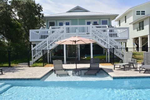 Exterior view with newly installed private pool