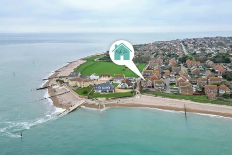 The house is perched on Selsey Bill, a prominent stretch of headland off the southernmost town of Selsey, West Sussex.