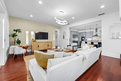 Seamless kitchen and living area - perfect for entertaining