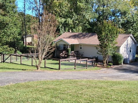Newly added fenced front yard area.  Great for pets or children playing.
