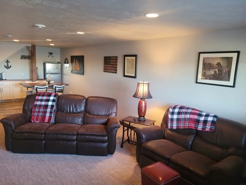 Downstairs living area.