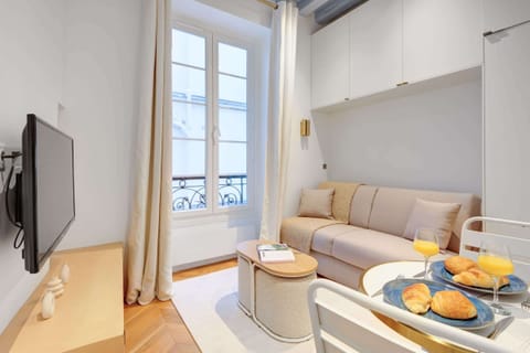 The open-plan living, kitchen and dining area