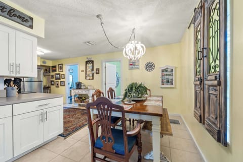 Dining table with seating for 6