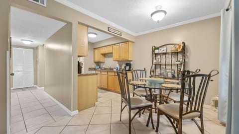 Gather for meals together at the dining table, with seating for 4