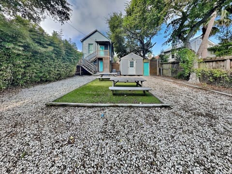Backyard Area and Path to Detached Building