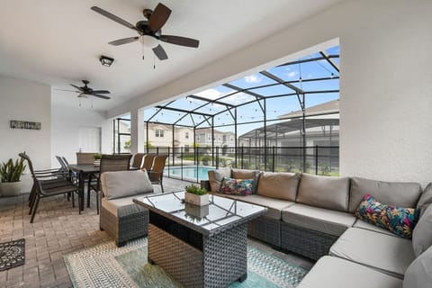 Luxury poolside seating