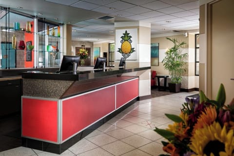 Arrive effortlessly with a welcoming front desk and bright design.