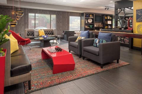 Unwind on plush seating in a stylish, social lounge.