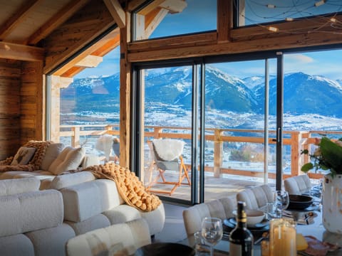 Living room with terrace & view