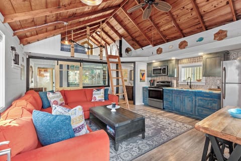 Living Room Kitchen and Loft View