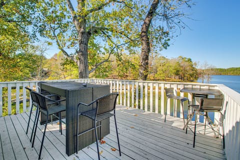 Deck | High-Top Seating | Lakefront View