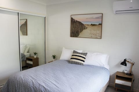 Unit 2 - main bedroom with comfortable Queen bed