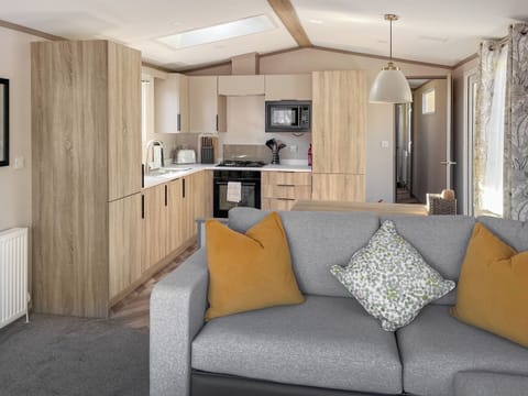 kitchen dinner | Katie’s Cosy Caravan - Shepherds Holidays, Kilmallieu