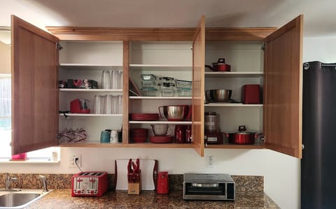 All of the kitchen amenities for the family chef.