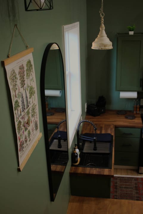 Kitchen View Coming Down Stairs from Loft