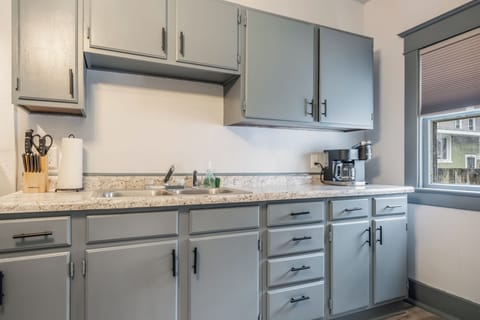 Coffee to get your mornings started with the fully stocked kitchen