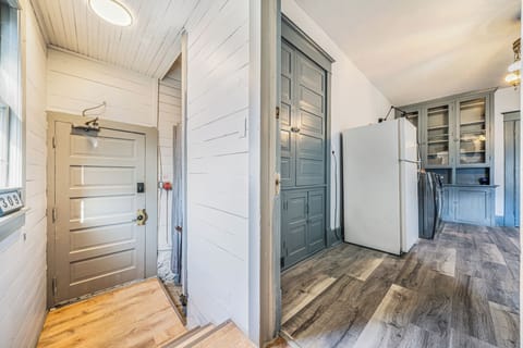 View from back entrance into unit and rear door.