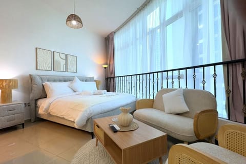 A beautifully designed studio where style meets comfort in one open space.