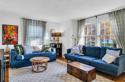 Choose from an assortment of charming lamps to light your stay while you curl up on the couches.