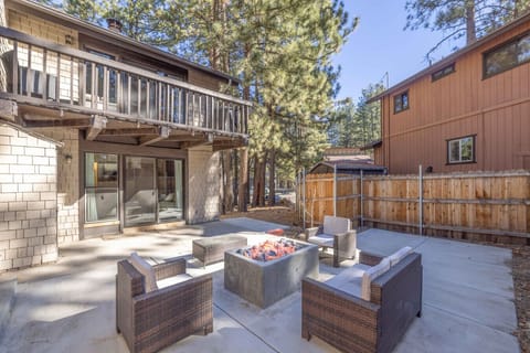 Private Backyard with Fire Pit and Seating