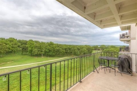 View from the balcony looking out at the golf course