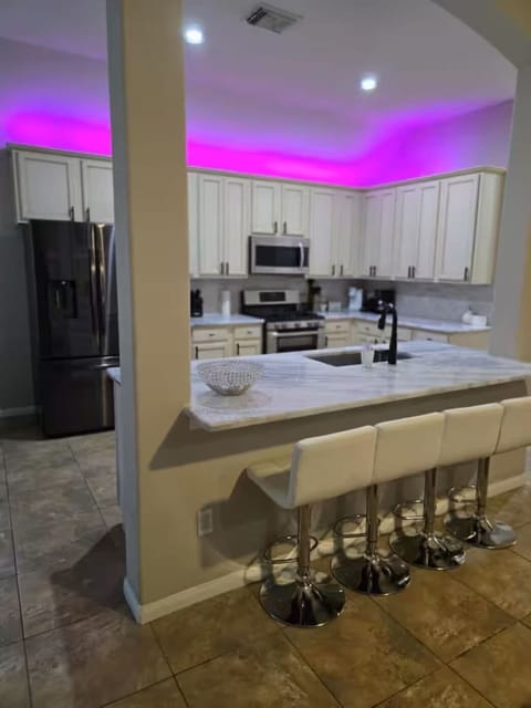 Kitchen island seating.