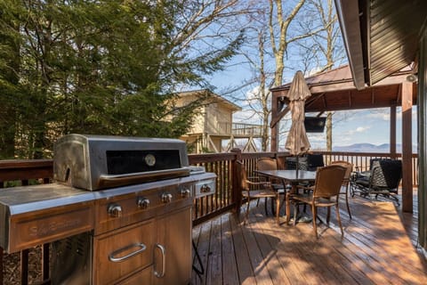 Spacious Deck with a Gas Grill