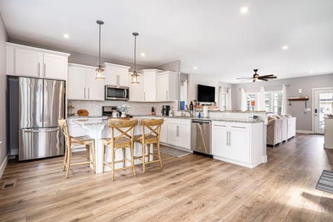 Kitchen - Double Door Fridge, Dishwasher, Stove