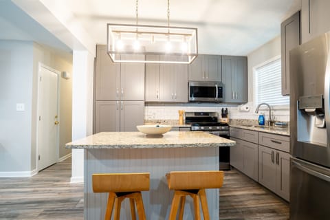 Open kitchen with smart appliances!