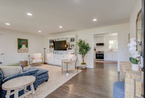 The Front living room leads into the kitchen.