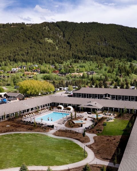 Soak up the resort atmosphere from a breathtaking aerial view.