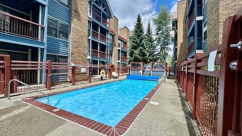 Heated outdoor pool with views