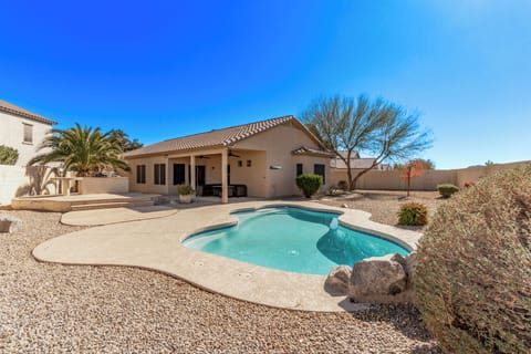 Backyard View of Pool