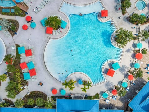 Aerial View of Resort Pool