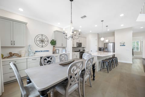Dining room open to kitchen