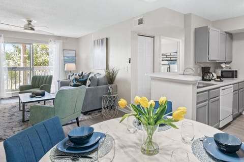 Open Floor Plan for great conversations throughout the Living Room, Dining Room & Kitchen