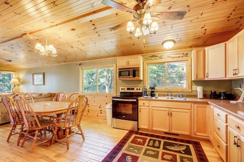 Dining Area | Main Level | In-Unit Laundry | Central Heating & A/C