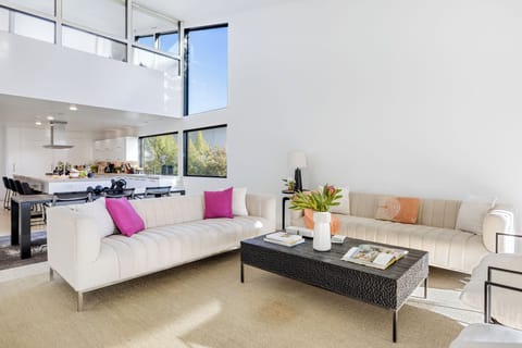 Comfortable seating in the living room.