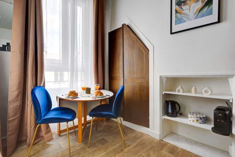The open-plan living, kitchen and dining area