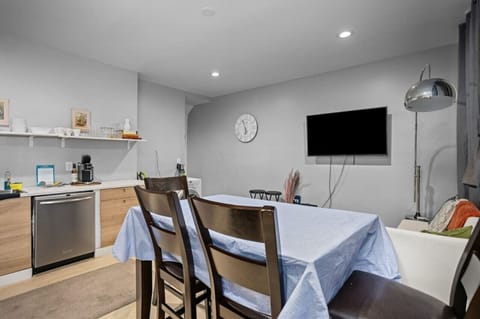Dining space in kitchen