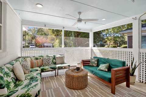 Featuring dual fans, two couches, outdoor dining and dual washer dryers, all screened in. Wash your beach towels while you wash your clothes! Perfect for the lowcountry lifestyle.